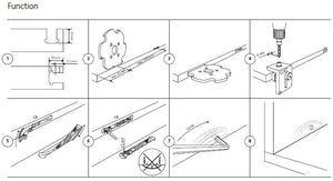 Lamello Clamex P-10 Detachable Connector for materials from 12mm thickness