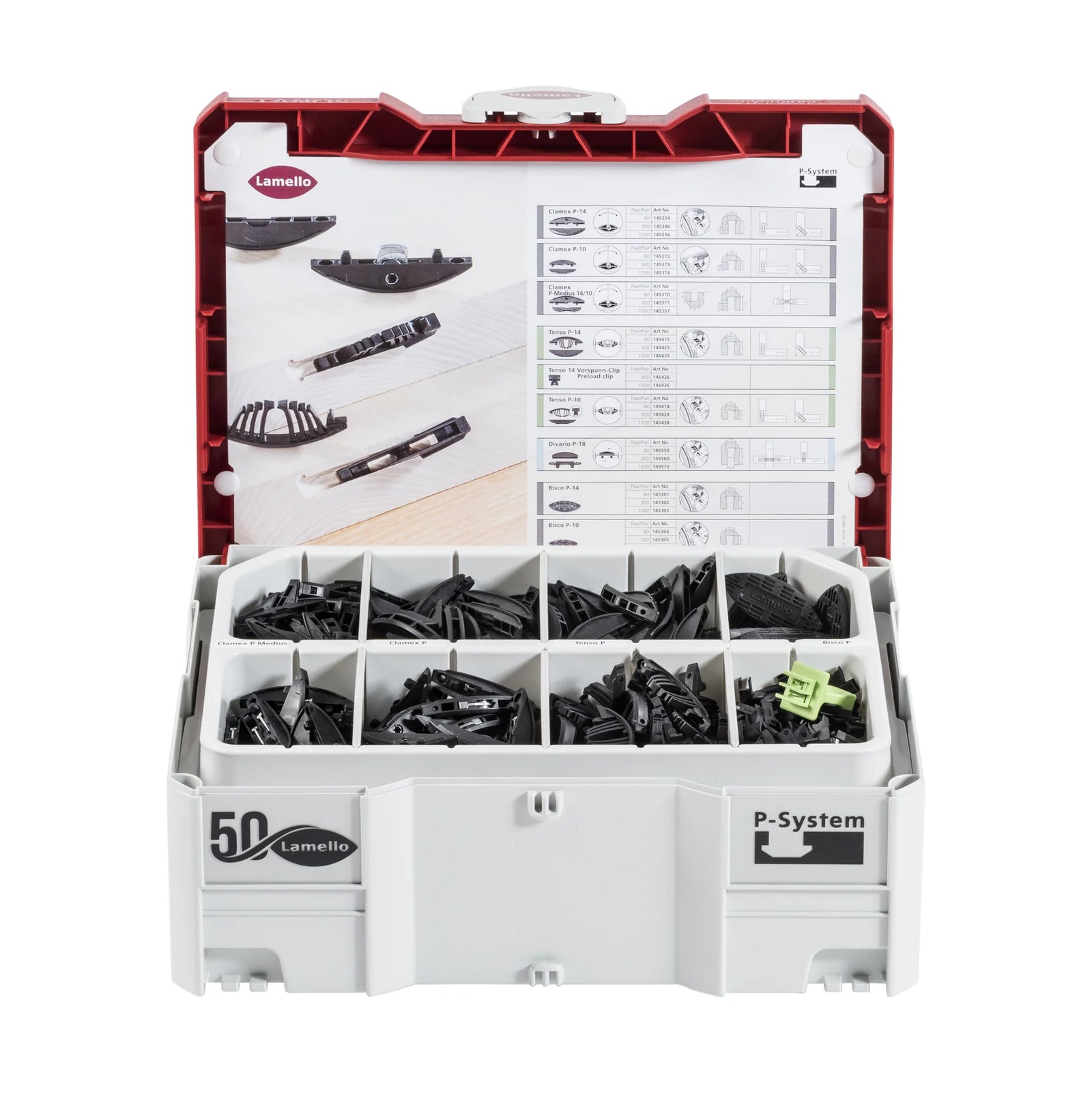 Lamello P-System Connector Assortment Basic Kit, 145321 (old pt# 145314)